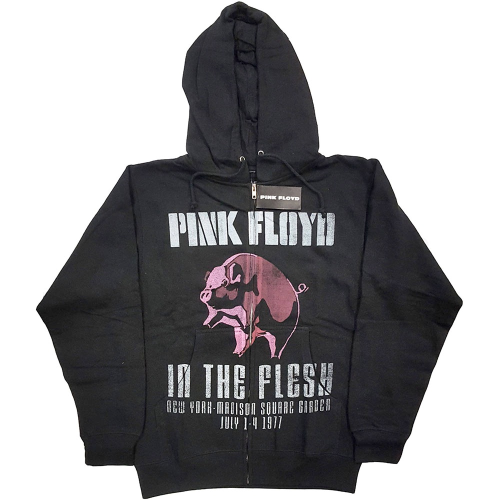 Pink Floyd - In The Flesh Kapuzenpullover mit Reißverschluss - Schwarz